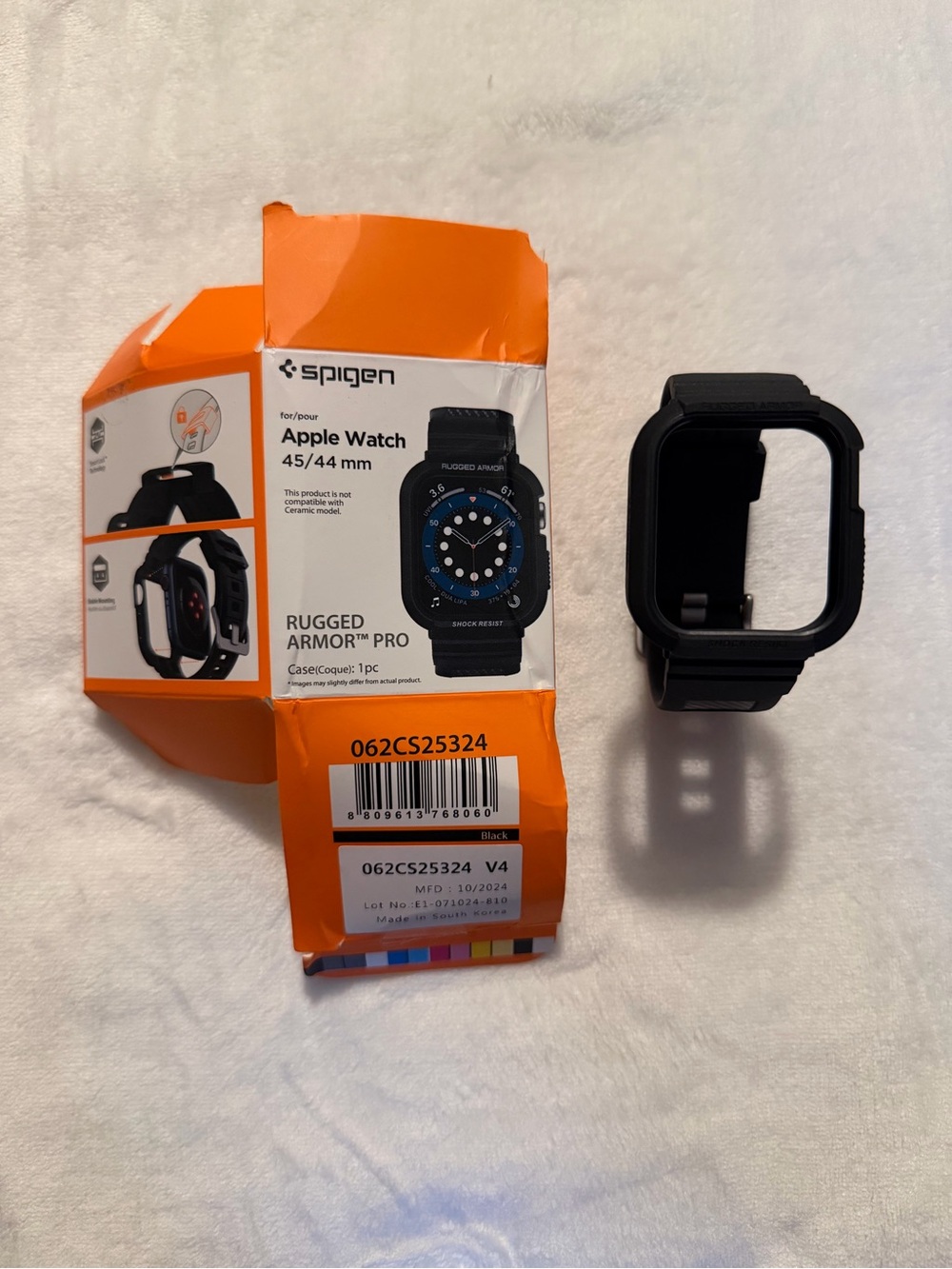 Spigen Rugged Armor Pro Apple Watch 45/44mm Black Case